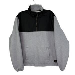Levi's Skateboarding Collection Grey Mock Neck Quarter Zip Pullover Men's Sz L